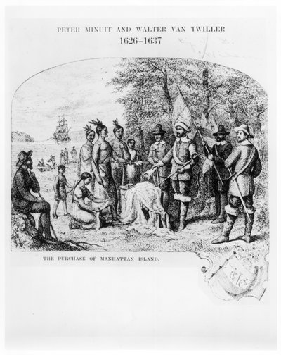 The Purchase of Manhattan Island, September 1626 by American School